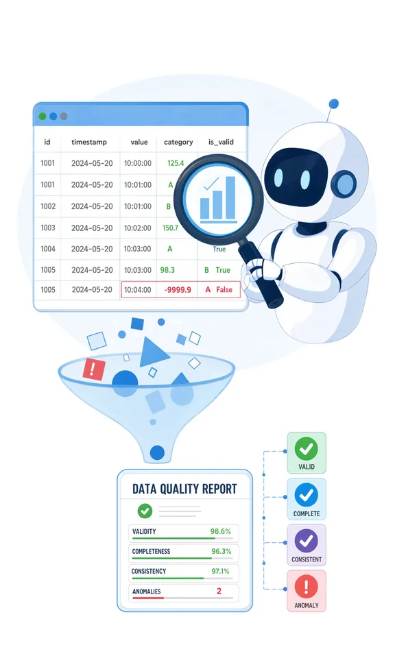 Data quality agent interface